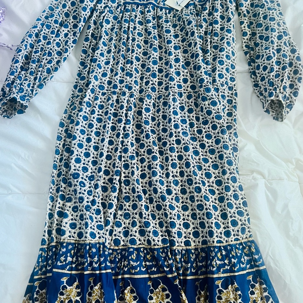 NWT Blue and White Patterned Dress